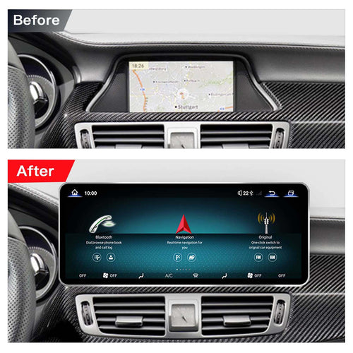 12.8 Inch QLED Car Stereo Upgrade for Mercedes-Benz CLS-Class W218 C218 Shooting Brake NTG 4.0 4.5 5.0 - Wireless CarPlay Android Auto
