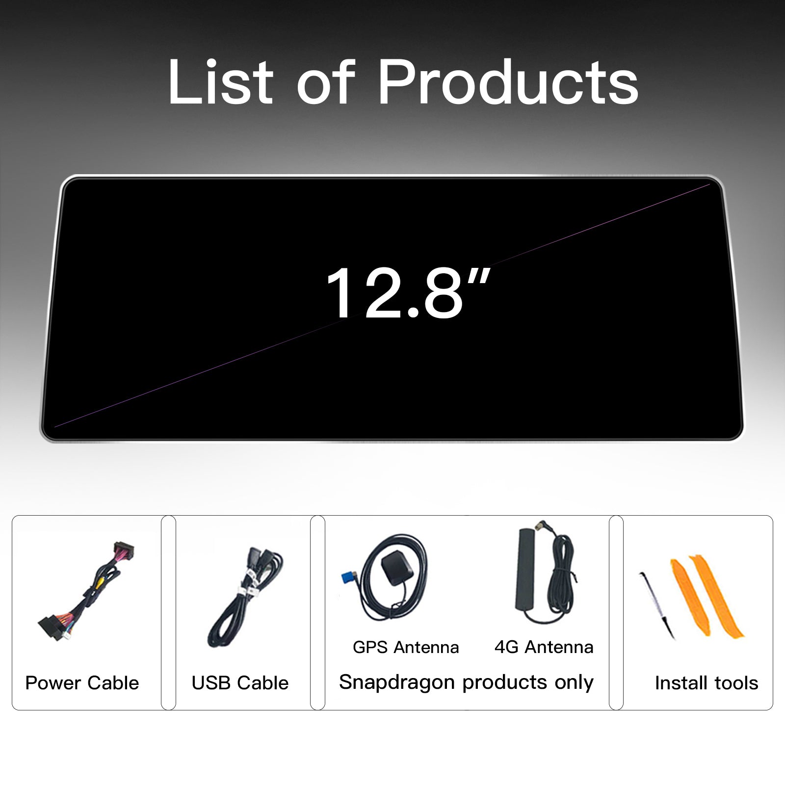 Ultra Narrow 12.8 Inch QLED Upgrade Car Stereo for BMW X3 E83 2004-2010 | CCC (10-Pin) | CarPlay Touchscreen HD 2400x900 Zinc Alloy Frame